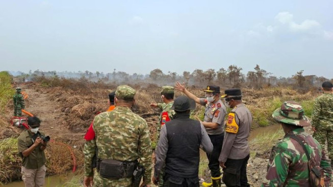 Jambi Masih "Terbakar", Wakapolda Temukan Titik Api di Labuhan Pering dan TNB Sembilang
